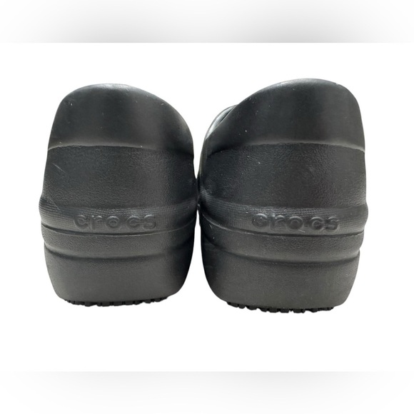 Dual Crocs Comfort Women’s Black Neria Slip-On Clogs: Size 7 - Picture 5 of 11